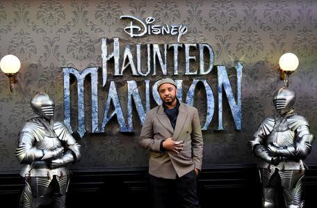 Justin Simien at an event for Haunted Mansion (2023)