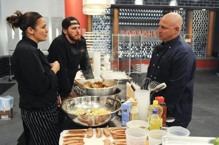 Tom Colicchio, Spike Mendelsohn, and Antonia Lofaso in Top Chef (2006)