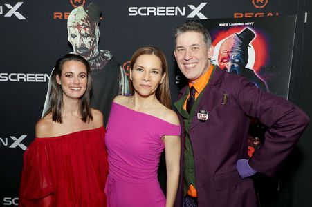 Red carpet NYC premiere of TERRIFIER 2. PICTURED: Casey Hartnett, Amy Russ, and David Howard Thornton