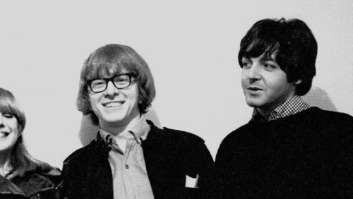 Peter Asher, Paul McCartney, and Marianne Faithfull