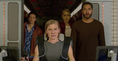 Katee Sackhoff, Samuel Anderson, Greg Hovanessian, and Elizabeth Faith Ludlow in Another Life (2019)