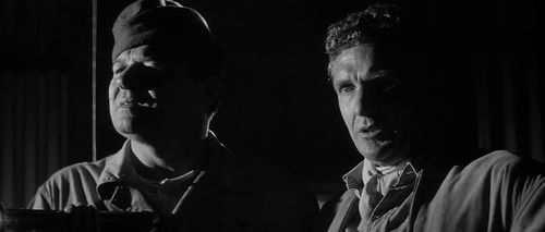 Jack Carson and Robert Stack in The Tarnished Angels (1957)