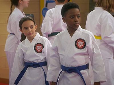 Ramon Reed and Kaylin Hayman in Just Roll with It: Karate Wars IV: Dawn of the Karate Wars (2019)