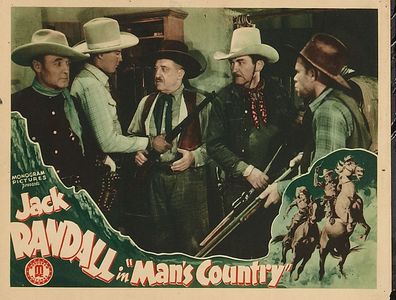 Chick Hannan, Walter Long, Bud Osborne, Jack Randall, and Forrest Taylor in Man's Country (1938)