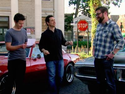 Adam Ferrara, Tanner Foust, and Rutledge Wood in Top Gear USA (2008)