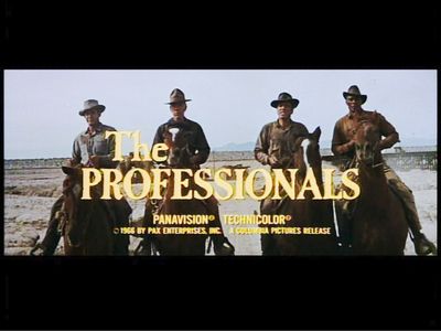 Burt Lancaster, Lee Marvin, Robert Ryan, and Woody Strode in The Professionals (1966)