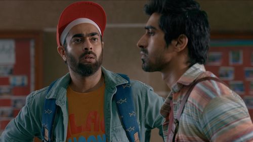 Keshav Sadhna and Manjot Singh in College Romance (2018)