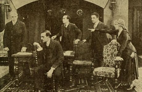 William Desmond, Joseph J. Dowling, Robert McKim, J. Barney Sherry, and Margaret Thompson in The Iced Bullet (1917)