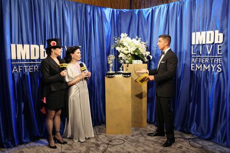 Alex Borstein, Amy Sherman-Palladino, and Tim Kash at an event for IMDb at the Emmys (2016)