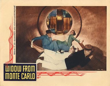 Dolores del Rio, Louise Fazenda, Herbert Mundin, and Warren William in The Widow from Monte Carlo (1935)