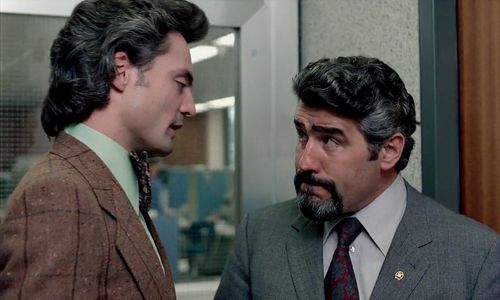 Mario Adorf and Dieter Laser in The Lost Honor of Katharina Blum (1975)