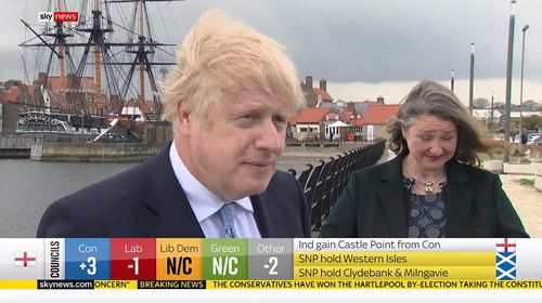 Boris Johnson in Sky News: Vote 2021 Election Results (2021)