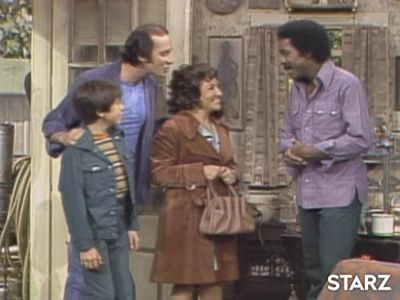 Miriam Colon, Gregory Sierra, Demond Wilson, and Manuel Carrasco in Sanford and Son (1972)