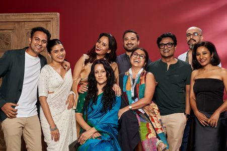 Megha Mathur, Devashish Makhija, Smita Tambe, Dhiman Karmakar, Abhro Banerjee, Piyush Puty, and Anupama Bose at an event