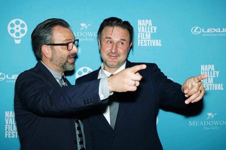 Brandon Dickerson and David Arquette at the Napa Valley Film Festival