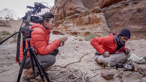 Mohammad Hussein and Henna Taylor in Wadi Rum (2018)