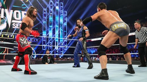 A.J. Styles, Chris Lindsey, and Shinsuke Nakamura in WWE Survivor Series (2019)