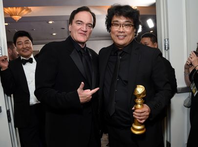 Quentin Tarantino and Bong Joon Ho at an event for 2020 Golden Globe Awards (2020)