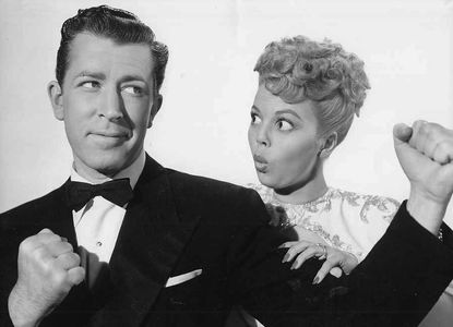 Jean Porter and John Shelton in Little Miss Broadway (1947)
