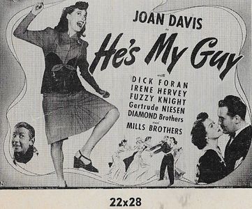 Joan Davis, Dick Foran, Irene Hervey, and Fuzzy Knight in He's My Guy (1943)
