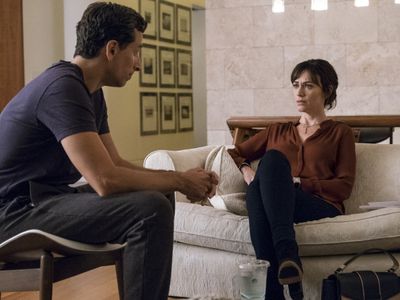 Ben Shenkman and Maggie Siff in Billions (2016)