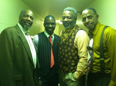 Ronald L. Conner with Antonio Fargas, Erik Kilpatrick, and Ron Himes in the Black Rep's production of Ma Rainey's Black 