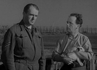 Mervyn Johns and Jack Warner in The Captive Heart (1946)