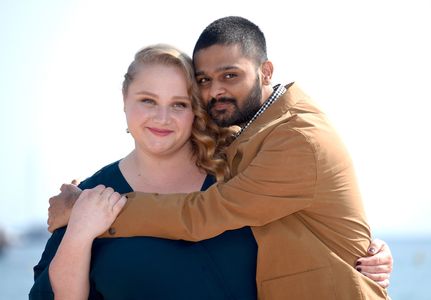 Danielle Macdonald and Siddharth Dhananjay at an event for Patti Cake$ (2017)