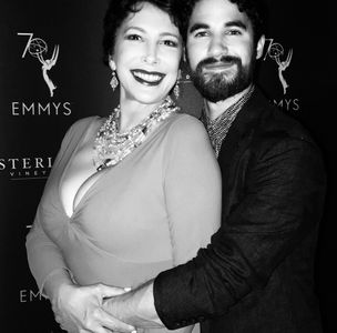 Darren Criss and Diane Robin at the Academy of Television Arts and Sciences Emmy Party