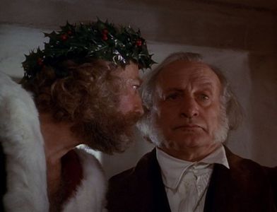 George C. Scott and Edward Woodward in A Christmas Carol (1984)