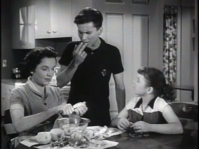 Lauren Chapin, Billy Gray, and Jane Wyatt in Father Knows Best (1954)