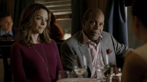 Danny Glover and Kimberly Williams-Paisley in The Christmas Train (2017)
