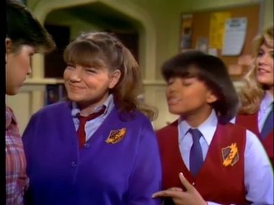 Nancy McKeon, Kim Fields, Mindy Cohn, and Lisa Whelchel in The Facts of Life (1979)