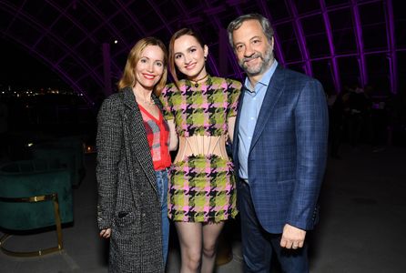 Leslie Mann, Judd Apatow, and Maude Apatow at an event for Euphoria (2019)
