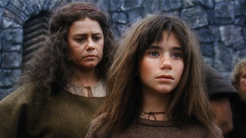 Lena Nyman and Hanna Zetterberg in Ronia: The Robber's Daughter (1984)