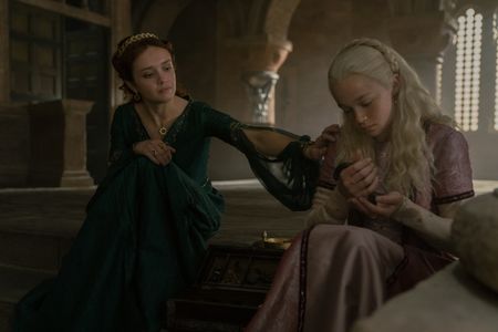 Olivia Cooke and Evie Allen in House of the Dragon (2022)