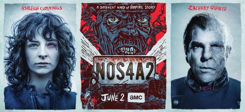 Zachary Quinto and Ashleigh Cummings in NOS4A2 (2019)