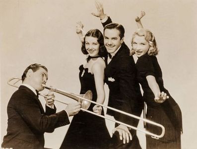Johnny Downs, Kathryn Kane, Eddie Quillan, and Edna Sedgewick in Swing, Sister, Swing (1938)