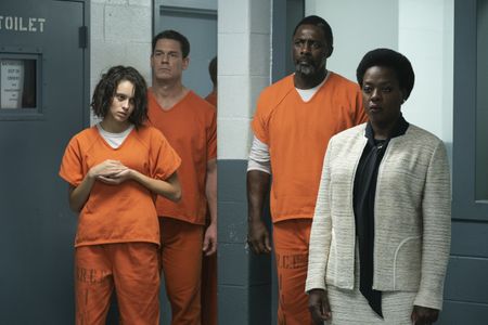 Viola Davis, Idris Elba, John Cena, and Daniela Melchior in The Suicide Squad (2021)
