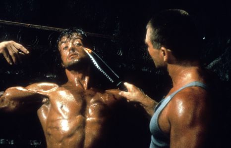 Sylvester Stallone and Vojislav Govedarica in Rambo: First Blood Part II (1985)