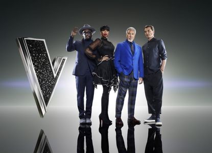 Tom Jones, Gavin Rossdale, Will.i.am, and Jennifer Hudson in The Voice UK (2012)