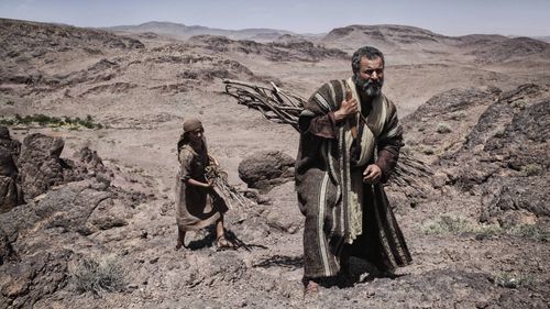 Gary Oliver and Hugo Rossi in The Bible (2013)