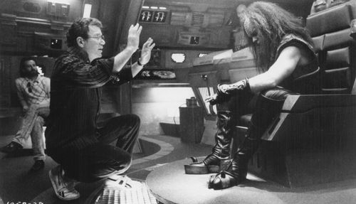 William Shatner and Todd Bryant in Star Trek V: The Final Frontier (1989)