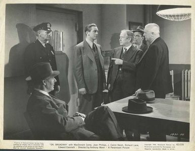 Macdonald Carey, Eduardo Ciannelli, Richard Lane, Arthur Loft, Lee Prather, and Charles C. Wilson in Dr. Broadway (1942)