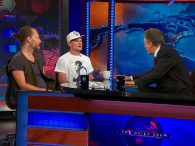 Flea, Jon Stewart, Thom Yorke, and Atoms for Peace in The Daily Show (1996)