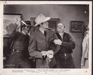 Bud Geary and Larry Thompson in King of the Forest Rangers (1946)