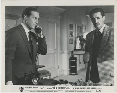 Ray Milland and Anthony Dawson in Dial M for Murder (1954)