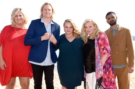 Cathy Moriarty, Bridget Everett, Geremy Jasper, Danielle Macdonald, and Siddharth Dhananjay at an event for Patti Cake$ 