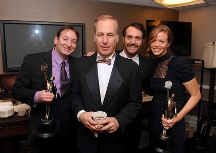 Will Forte, Bob Odenkirk, David Rogers, and Claire Scanlon