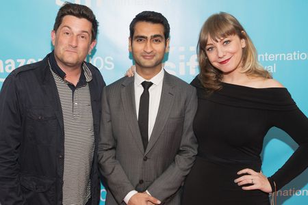 Michael Showalter, Kumail Nanjiani, and Emily V. Gordon at an event for The Big Sick (2017)